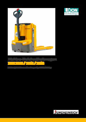 Transpalette ellectr. timon des piétons à partir du sol Jungheinrich EJE 116i