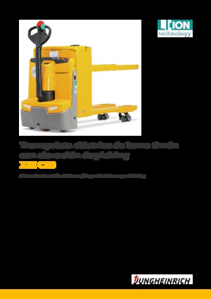 Transpalette ellectr. timon des piétons à partir du sol Jungheinrich EJE C20