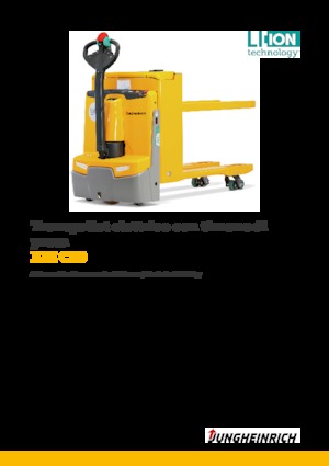 Transpalette ellectr. timon des piétons à partir du sol Jungheinrich EJE C20