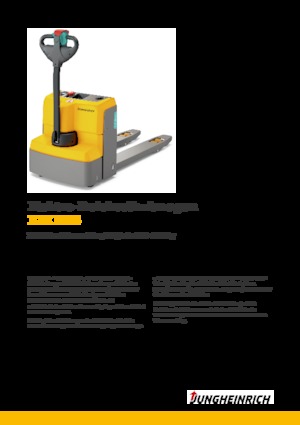 Transpalette ellectr. timon des piétons à partir du sol Jungheinrich EJE M15