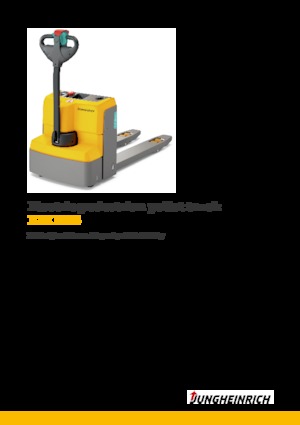 Transpalette ellectr. timon des piétons à partir du sol Jungheinrich EJE M15