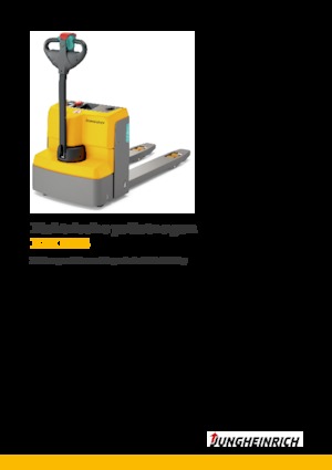 Transpalette ellectr. timon des piétons à partir du sol Jungheinrich EJE M15