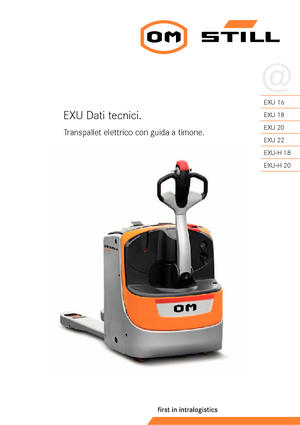 Transpalette ellectr. timon des piétons à partir du sol Still EXU 22