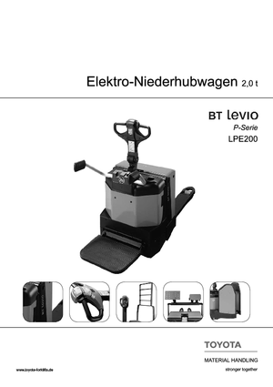 Transpalette ellectr. timon des piétons à partir du sol BT LPE 200-6