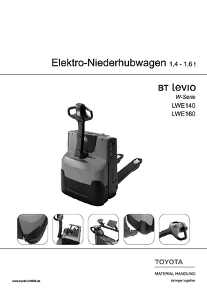 Transpalette ellectr. timon des piétons à partir du sol BT LWE 140