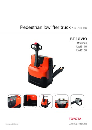Transpalette ellectr. timon des piétons à partir du sol BT LWE 160