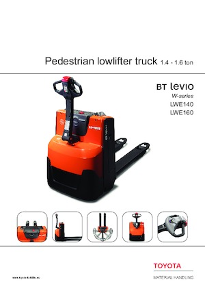 Transpalette ellectr. timon des piétons à partir du sol Toyota LWE160