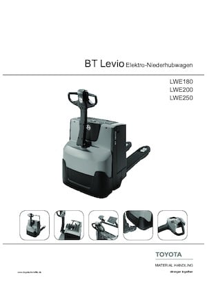 Transpalette ellectr. timon des piétons à partir du sol Toyota LWE200