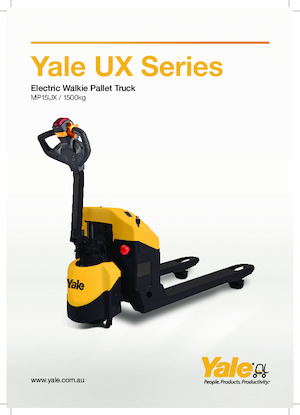 Transpalette ellectr. timon des piétons à partir du sol Yale MP15UX
