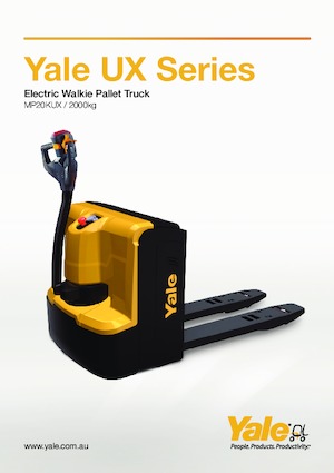 Transpalette ellectr. timon des piétons à partir du sol Yale MP20KUX