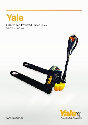 Transpalette ellectr. timon des piétons à partir du sol Yale MPC15