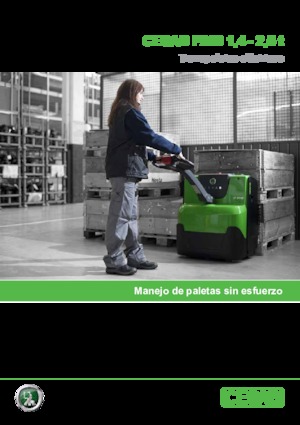 Transpalette ellectr. timon des piétons à partir du sol Cesab P 216