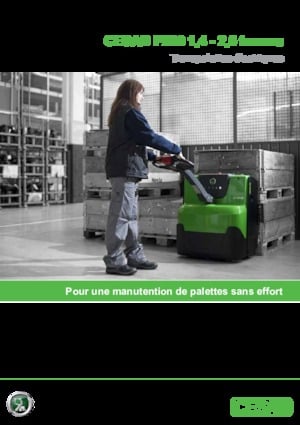 Transpalette ellectr. timon des piétons à partir du sol Cesab P 216