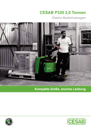 Transpalette ellectr. timon des piétons à partir du sol Cesab P 320-6