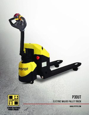 Transpalette ellectr. timon des piétons à partir du sol Hyster P30UT