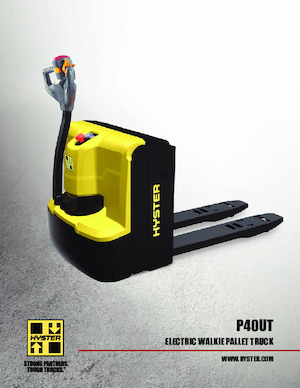 Transpalette ellectr. timon des piétons à partir du sol Hyster P40UT