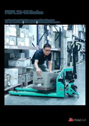 Transpalette ellectr. timon des piétons à partir du sol Mitsubishi PBPL12 IPTP 680 × 1000