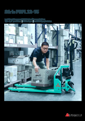 Transpalette ellectr. timon des piétons à partir du sol Mitsubishi PBPL12 KPTP 550 × 1220