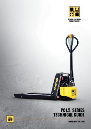 Transpalette ellectr. timon des piétons à partir du sol Hyster PC 1.5