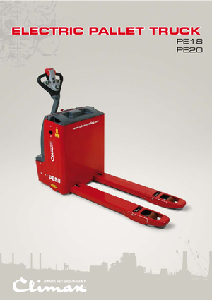 Transpalette ellectr. timon des piétons à partir du sol Climax PE 18