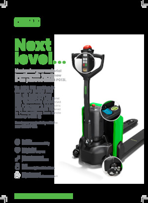 Transpalette ellectr. timon des piétons à partir du sol Cesab PO 31i