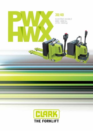 Transpalette ellectr. timon des piétons à partir du sol Clark PWX 30