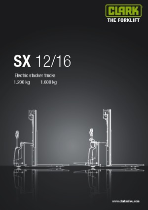 Gerbeurs à conducteur accompagnant Clark SX 12