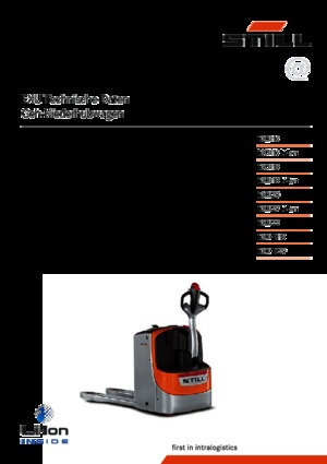 Transpalette ellectr. timon des piétons à partir du sol Still EXU 18