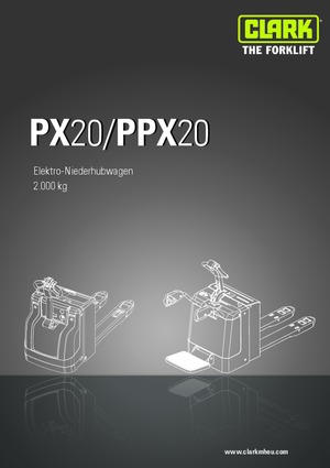 Transpalette ellectr. timon des piétons à partir du sol Clark PX 20