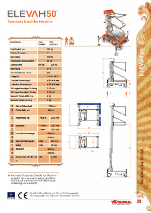 Nacelles à mât vertical unique Faraone Elevah 50