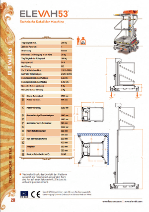 Nacelles à mât vertical unique Faraone Elevah 53