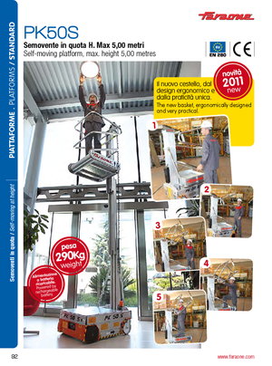 Nacelles à mât vertical unique Faraone PK 50 S