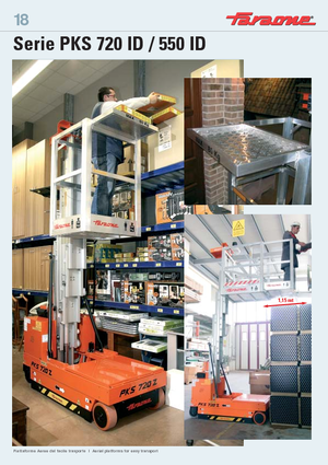 Nacelles à mât vertical unique Faraone PKS 550 ID