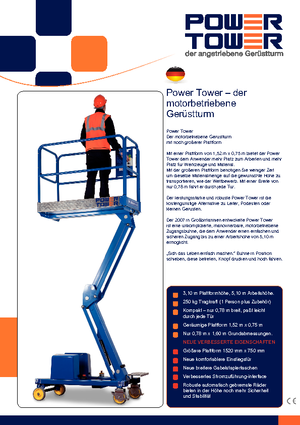 Nacelles à mât vertical unique Power Towers Power Tower