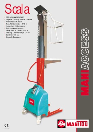 Nacelles à mât vertical unique Manitou Scala