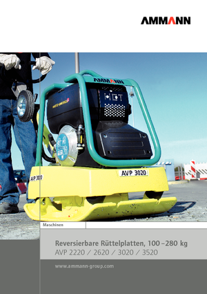 Plaques vibrantes réversibles Ammann AVP 2220