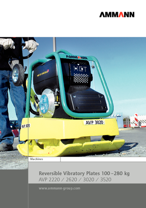 Plaques vibrantes réversibles Ammann AVP 2220