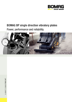 Plaques vibrantes unidirectionnelles Bomag BP 25/50