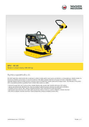 Plaques vibrantes réversibles Wacker Neuson BPU 4045 A