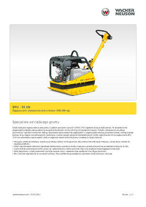 Plaques vibrantes réversibles Wacker Neuson BPU5545A 