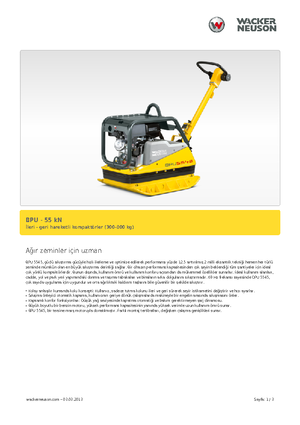Plaques vibrantes réversibles Wacker Neuson BPU5545A 