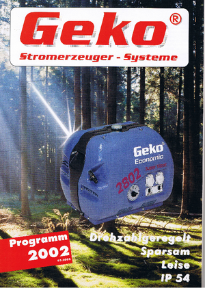Générateurs électrogènes 3000 moteur à essence Geko ® 1500 E-A/HHBA