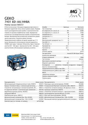 Groupes électrogènes à essence Geko ® 7401 ED-AA/HHBA