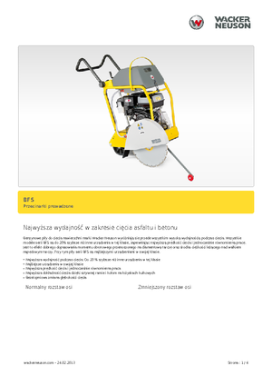 Scies à sol Wacker BFS 1345 AB