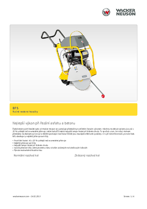 Scies à sol Wacker BFS 1350 ALS