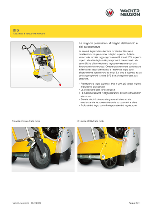 Scies à sol Wacker Neuson BFS 1345 Az