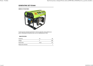 Groupes électrogènes à essence PRAMAC Lifter ES 3000