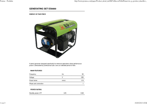 Groupes électrogènes à essence PRAMAC Lifter ES 8000