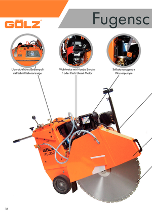 Scies à sol Gölz FS 250 B