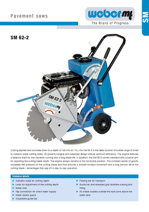 Scies à sol weber mt SM 62-2